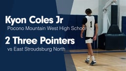 2 Three Pointers vs East Stroudsburg North 