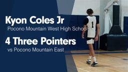 4 Three Pointers vs Pocono Mountain East 