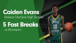 5 Fast Breaks vs Brockport 