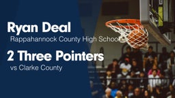 2 Three Pointers vs Clarke County 
