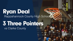 3 Three Pointers vs Clarke County 