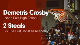 2 Steals vs Erie First Christian Academy 