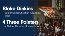 4 Three Pointers vs Dallas Thunder Homeschool 