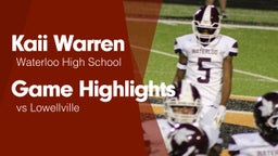 Game Highlights vs Lowellville 