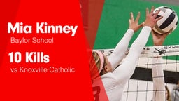 10 Kills vs Knoxville Catholic