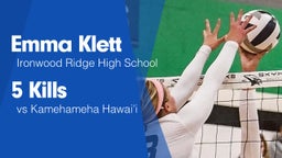 5 Kills vs Kamehameha Hawai'i 