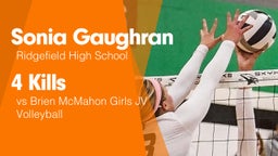 4 Kills vs Brien McMahon Girls JV Volleyball