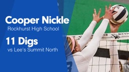 11 Digs vs Lee's Summit North 