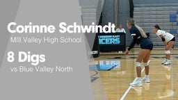 8 Digs vs Blue Valley North