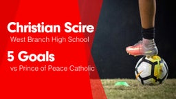 5 Goals vs Prince of Peace Catholic 