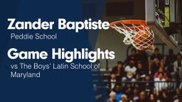 Game Highlights vs The Boys' Latin School of Maryland
