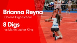 8 Digs vs Martin Luther King