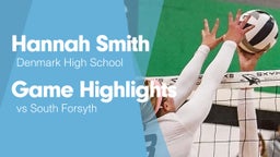 Game Highlights vs South Forsyth 