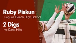 2 Digs vs Dana Hills 