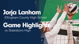 Game Highlights vs Statesboro High