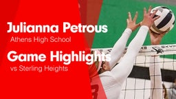Game Highlights vs Sterling Heights 