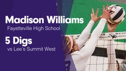 5 Digs vs Lee's Summit West