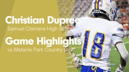 Game Highlights vs Metairie Park Country Day 