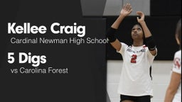 5 Digs vs Carolina Forest 