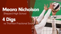 4 Digs vs Thornton Fractional South 