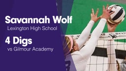 4 Digs vs Gilmour Academy 