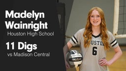 11 Digs vs Madison Central 