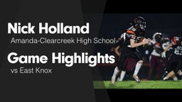Game Highlights vs East Knox 
