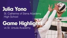 Game Highlights vs St. Ursula Academy