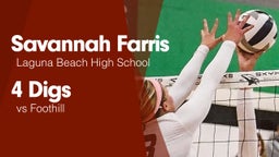 4 Digs vs Foothill 