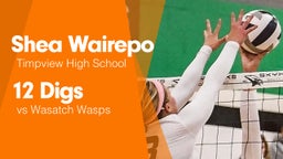 12 Digs vs Wasatch Wasps