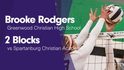 2 Blocks vs Spartanburg Christian Academy