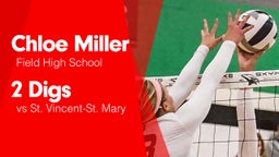 2 Digs vs St. Vincent-St. Mary 
