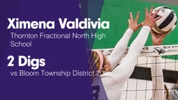 2 Digs vs Bloom Township  District 206