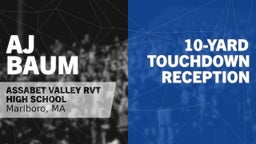 10-yard Touchdown Reception vs Fitchburg 