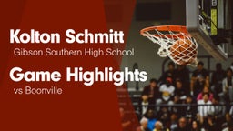 Game Highlights vs Boonville 