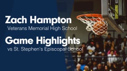 Game Highlights vs St. Stephen's Episcopal School
