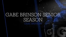 Gabe Brinson Senior Season 