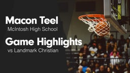 Game Highlights vs Landmark Christian 