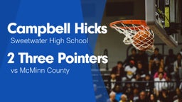 2 Three Pointers vs McMinn County 