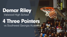4 Three Pointers vs Southwest Georgia Academy 