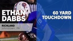 Ethan Dabbs's highlights 60 yard Touchdown vs Cambria Heights 