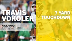 Travis Vokolek's highlights 7 yard Touchdown vs Rolla 