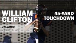 William Clifton's highlights 45-yard Touchdown vs Frederica Academy 