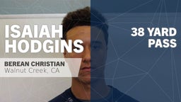 Isaiah Hodgins's highlights 38 yard Pass vs Cloverdale 