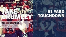 Jake Crumley's highlights 61 yard Touchdown vs Unicoi County 