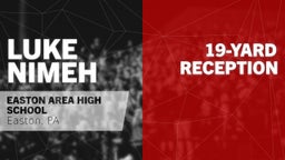 Luke Nimeh's highlights 19-yard Reception vs Nazareth 