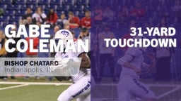 Gabe Coleman's highlights 31-yard Touchdown vs Brebeuf Jesuit Prep