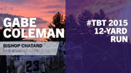 Gabe Coleman's highlights #TBT 2015: 12-yard Run vs Batesville