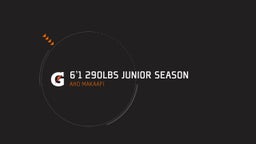 6'1 290lbs junior season 