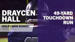 Draycen Hall's highlights 49-yard Touchdown Run vs Buckeye Union 